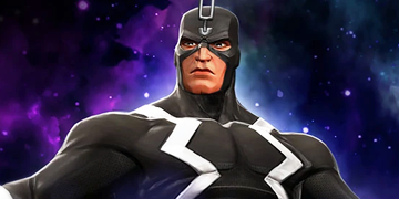 A picture of Black Bolt entering The Contest of Champions.