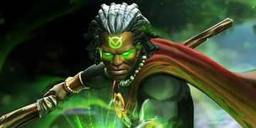 A picture of Doctor Voodoo entering The Contest of Champions.