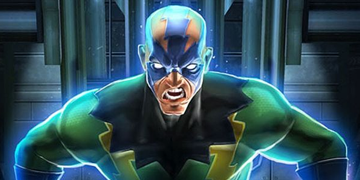 A picture of Electro entering The Contest of Champions.