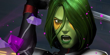 A picture of Gamora entering The Contest of Champions.