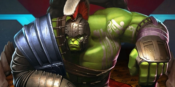 A picture of Hulk (Ragnarok) entering The Contest of Champions.