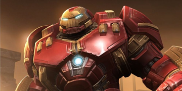 A picture of Hulkbuster entering The Contest of Champions.