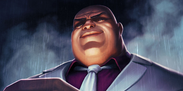 A picture of Kingpin entering The Contest of Champions.