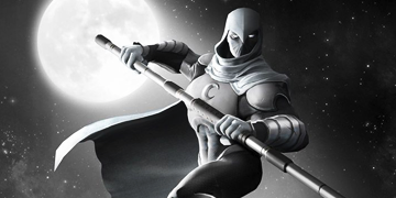 A picture of Moon Knight entering The Contest of Champions.