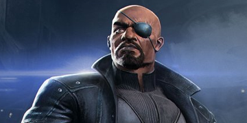 A picture of Nick Fury entering The Contest of Champions.