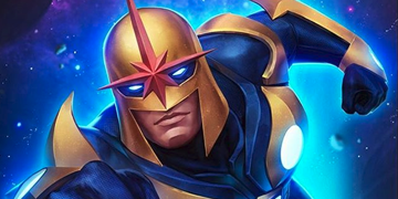 A picture of Nova entering The Contest of Champions.