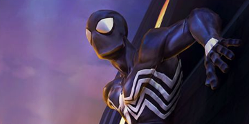 A picture of Spider-Man (Symbiote) entering The Contest of Champions.