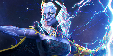 A picture of Storm (Pyramid X) entering The Contest of Champions.
