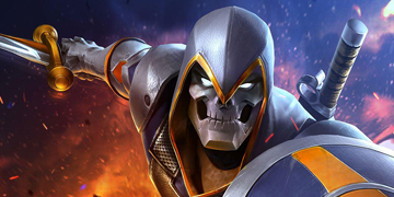 A picture of Taskmaster entering The Contest of Champions.