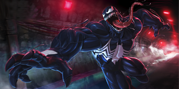 A picture of Venom entering The Contest of Champions.