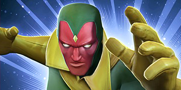 A picture of Vision entering The Contest of Champions.